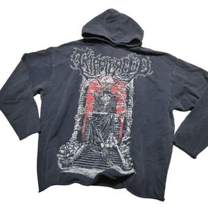Rose In Good Faith x Trippie Redd Hoodie Size L/XL Skull Metal Music Artist